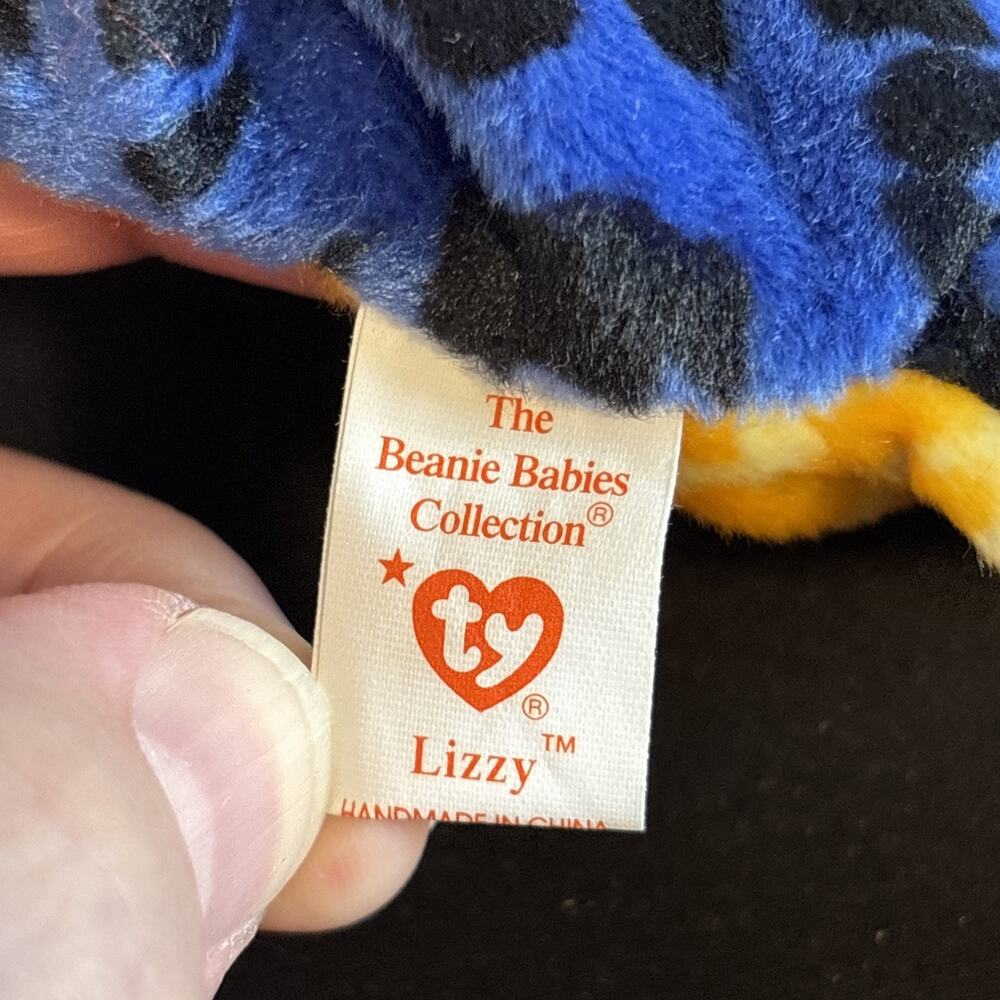 TY Beanie Baby - LIZZY the Lizard - DOB May 11, 1995 - Picture 6 of 7